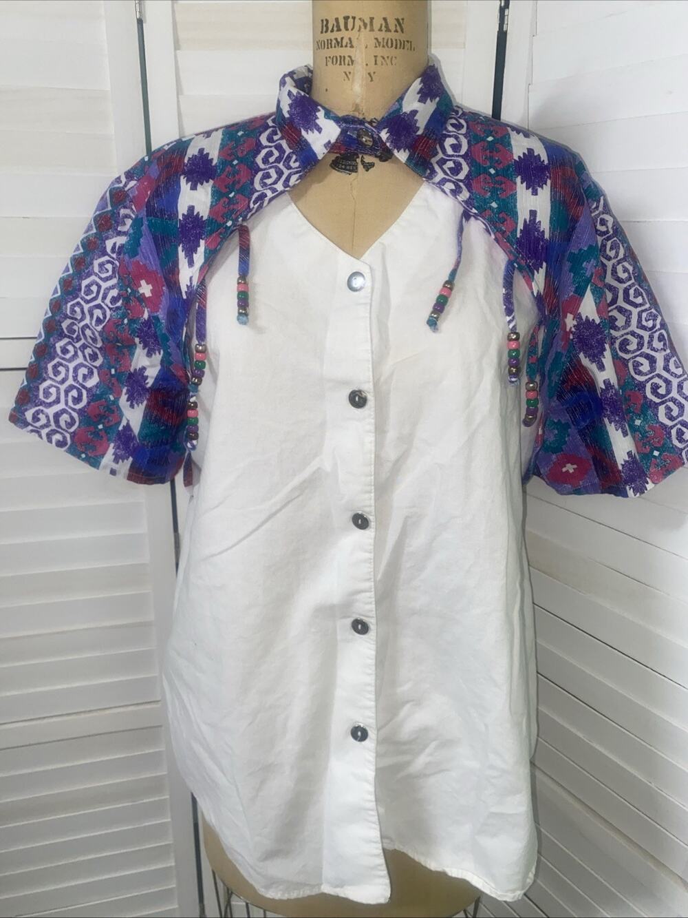 Vintage Ozark Mountain Western Blouse Women’s Cowgirl Western Rodeo Sz 20W